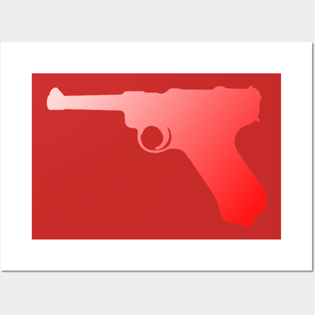 Luger Red Wall Art by MilsurpNerd